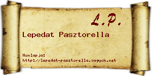 Lepedat Pasztorella névjegykártya